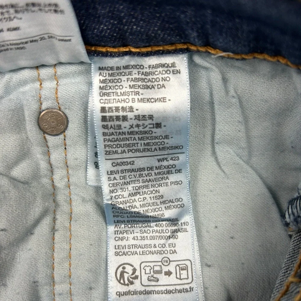 Levi's 559 Relaxed Straight Jeans Men 50x34 Dark Wash Stretch Blue Denim Pants